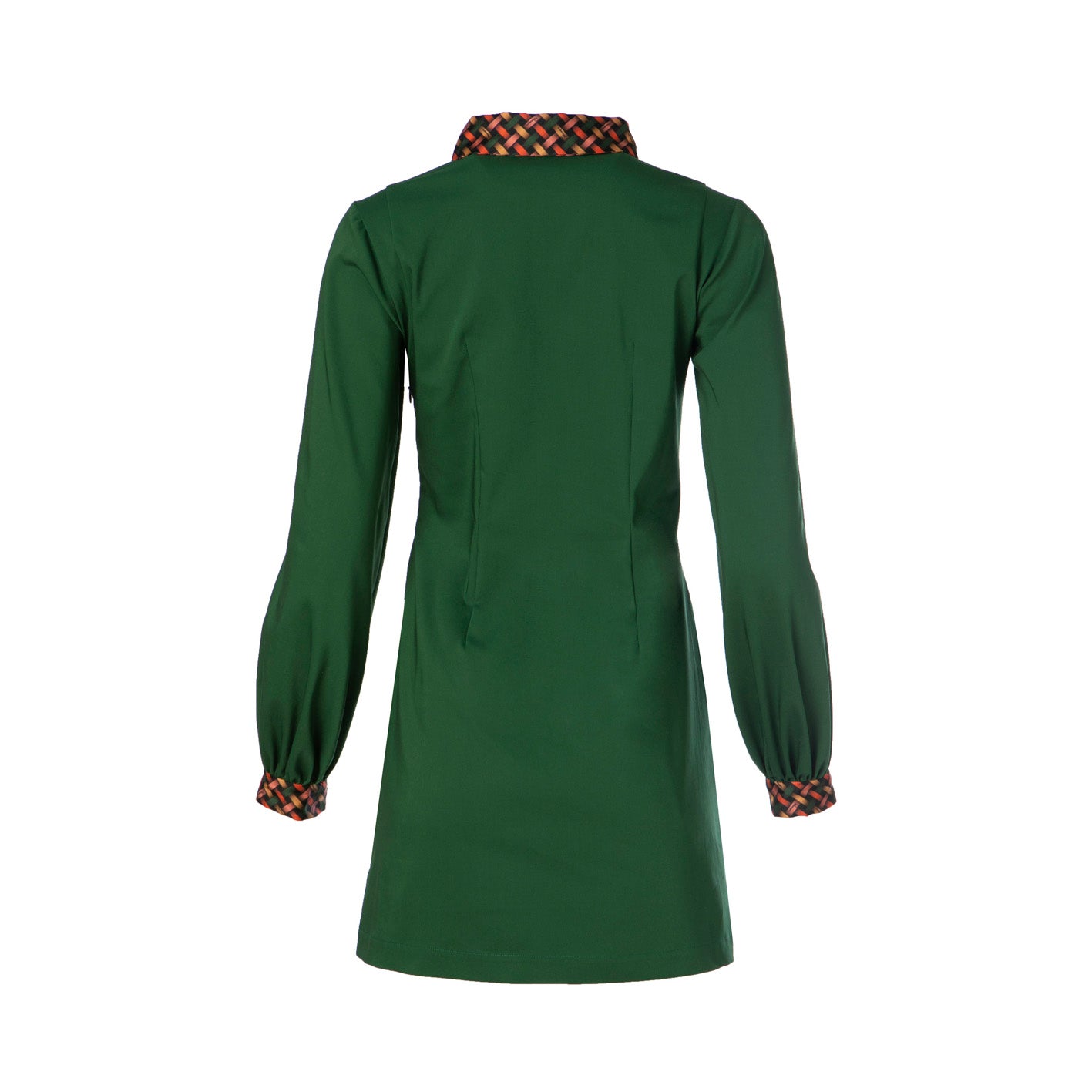 Bridget Dress - Mini Cotton Dress with Silk Details