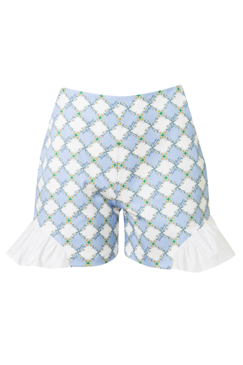 Daisy Shorts - Cotton Printed Shorts with Frills