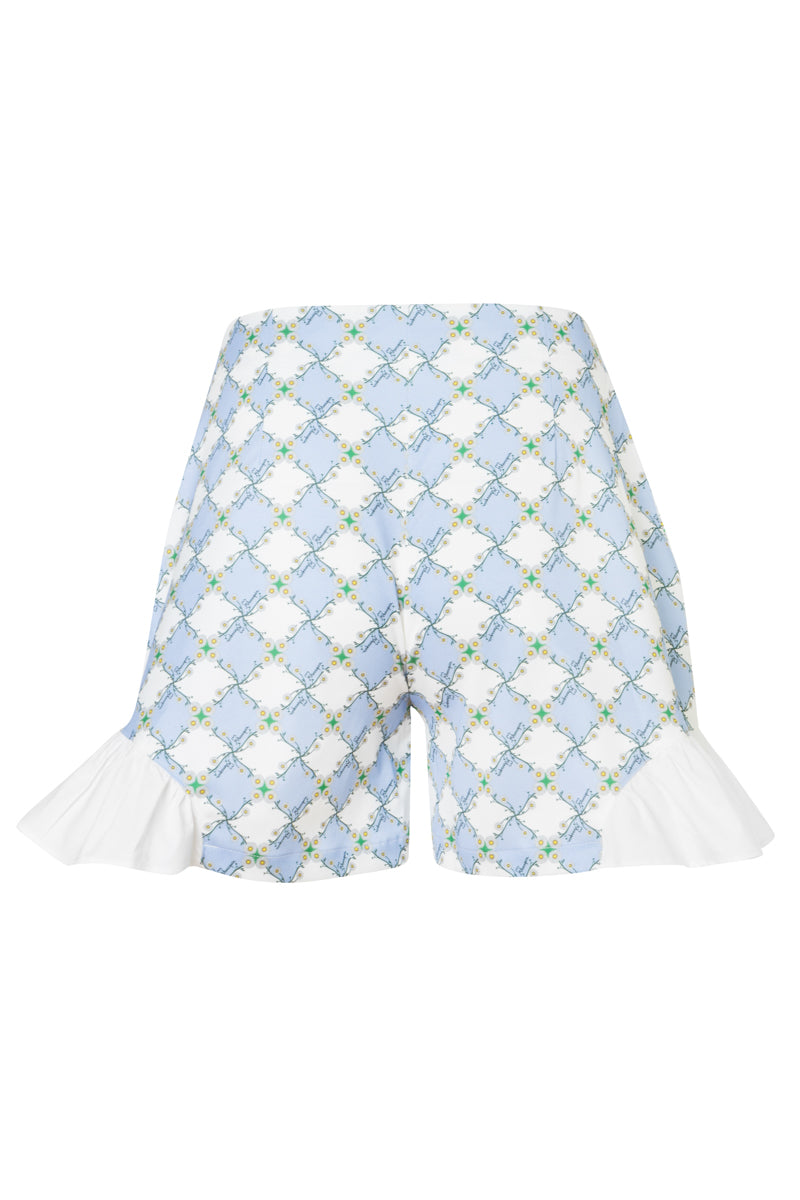 Daisy Shorts - Cotton Printed Shorts with Frills
