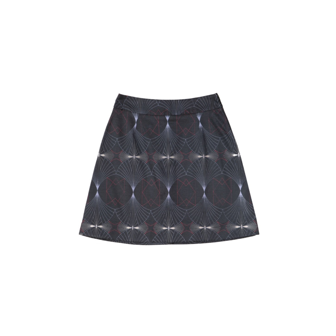 Vivian Skirt - Mini Printed Button Up Cotton Skirt