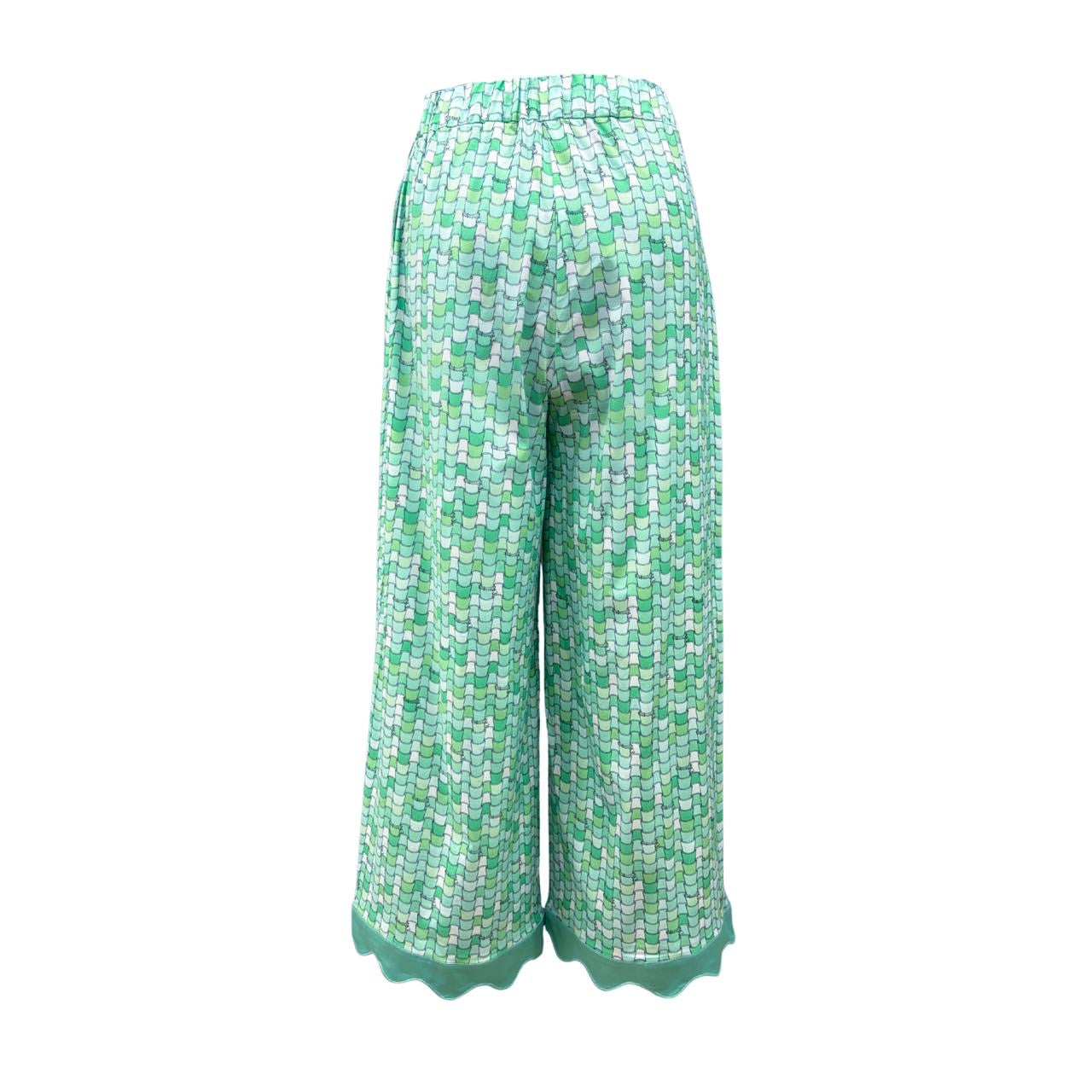 Keke Culottes - Wide Leg Printed Culottes Pants