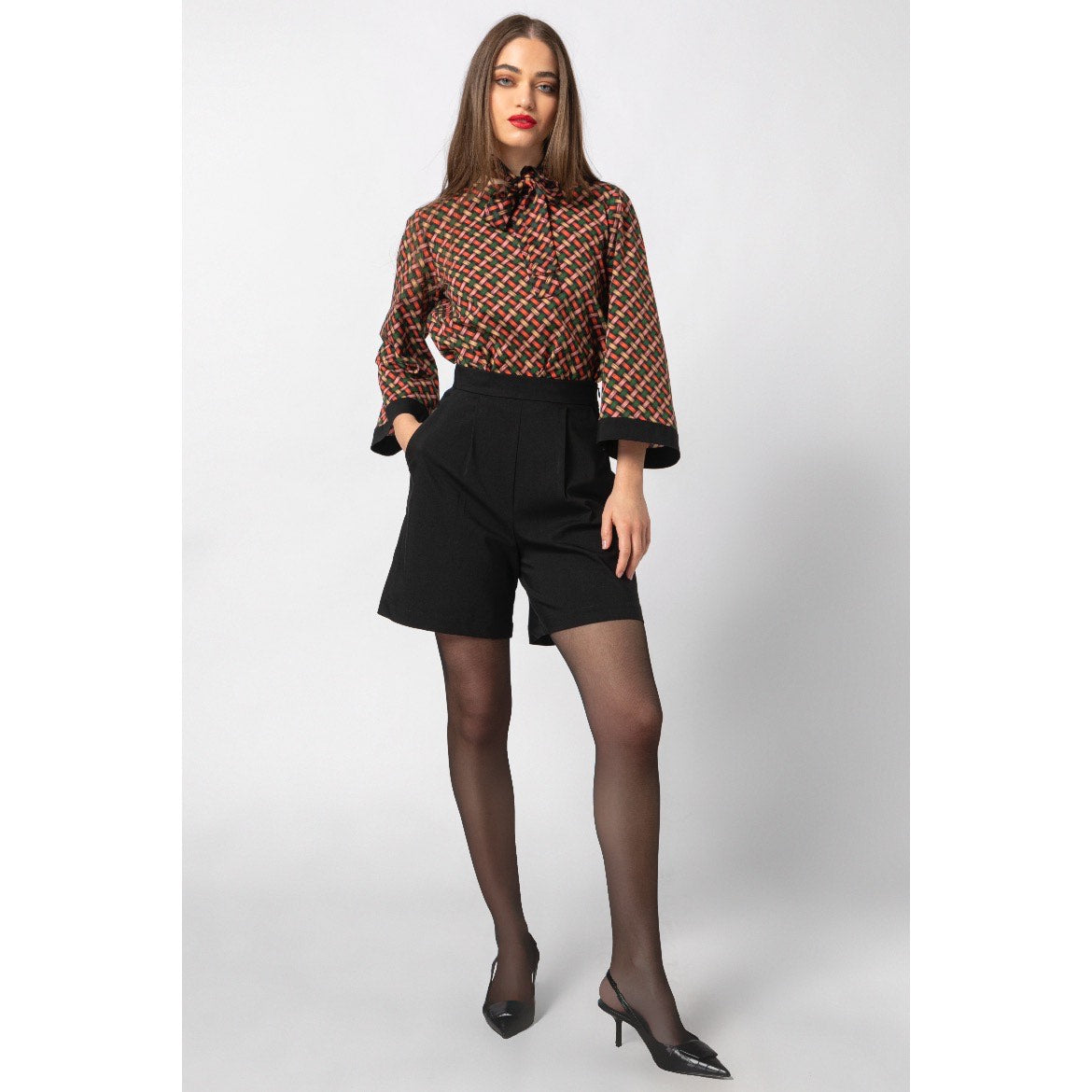 Cara Shorts - Cotton Bermuda Shorts