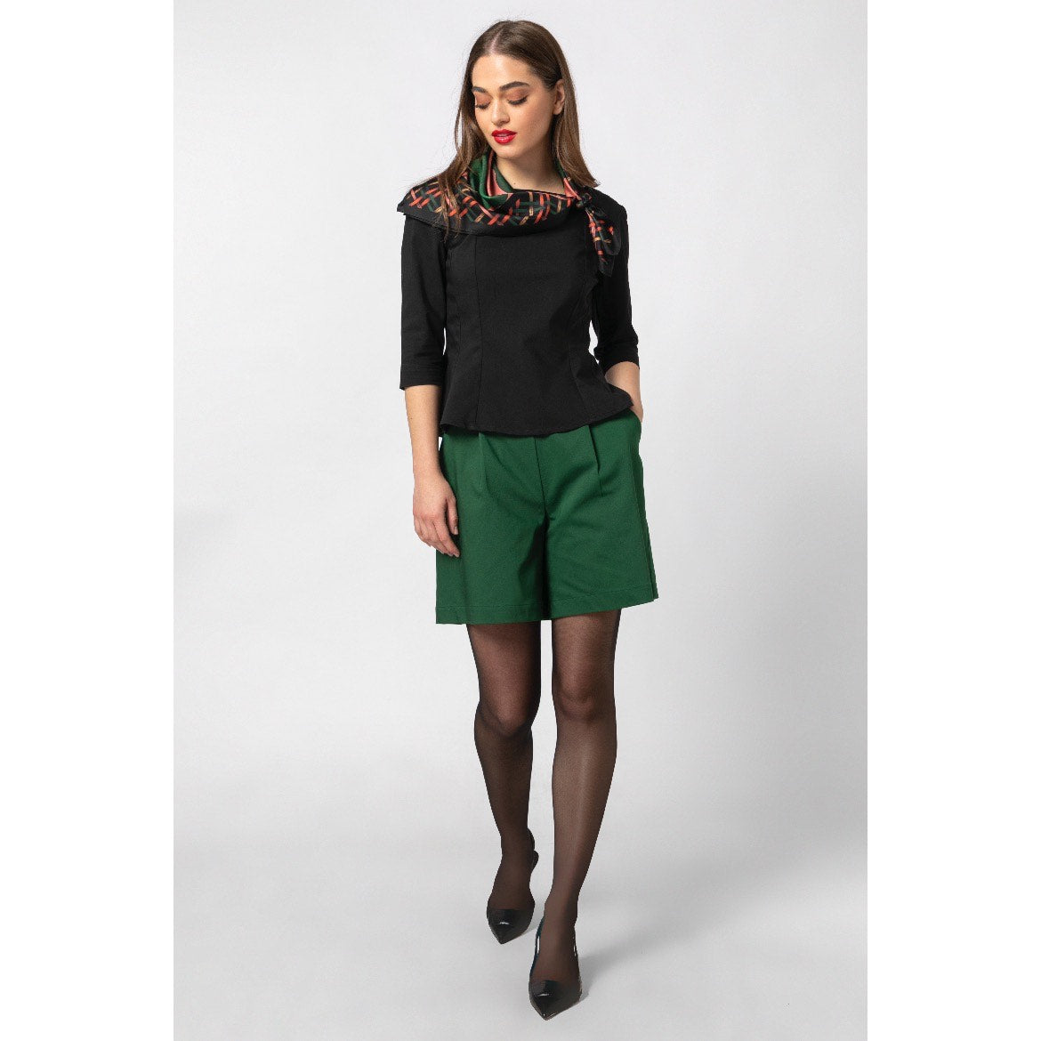 Cara Shorts - Cotton Bermuda Shorts