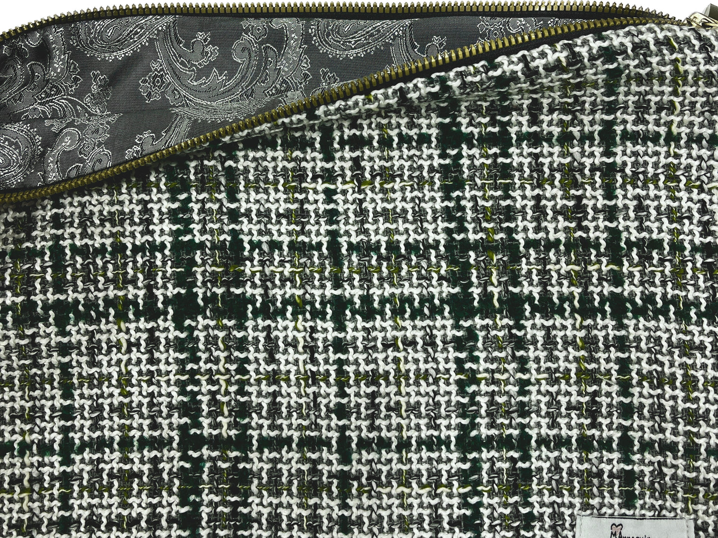 Tweed Plaid Pochette Bag