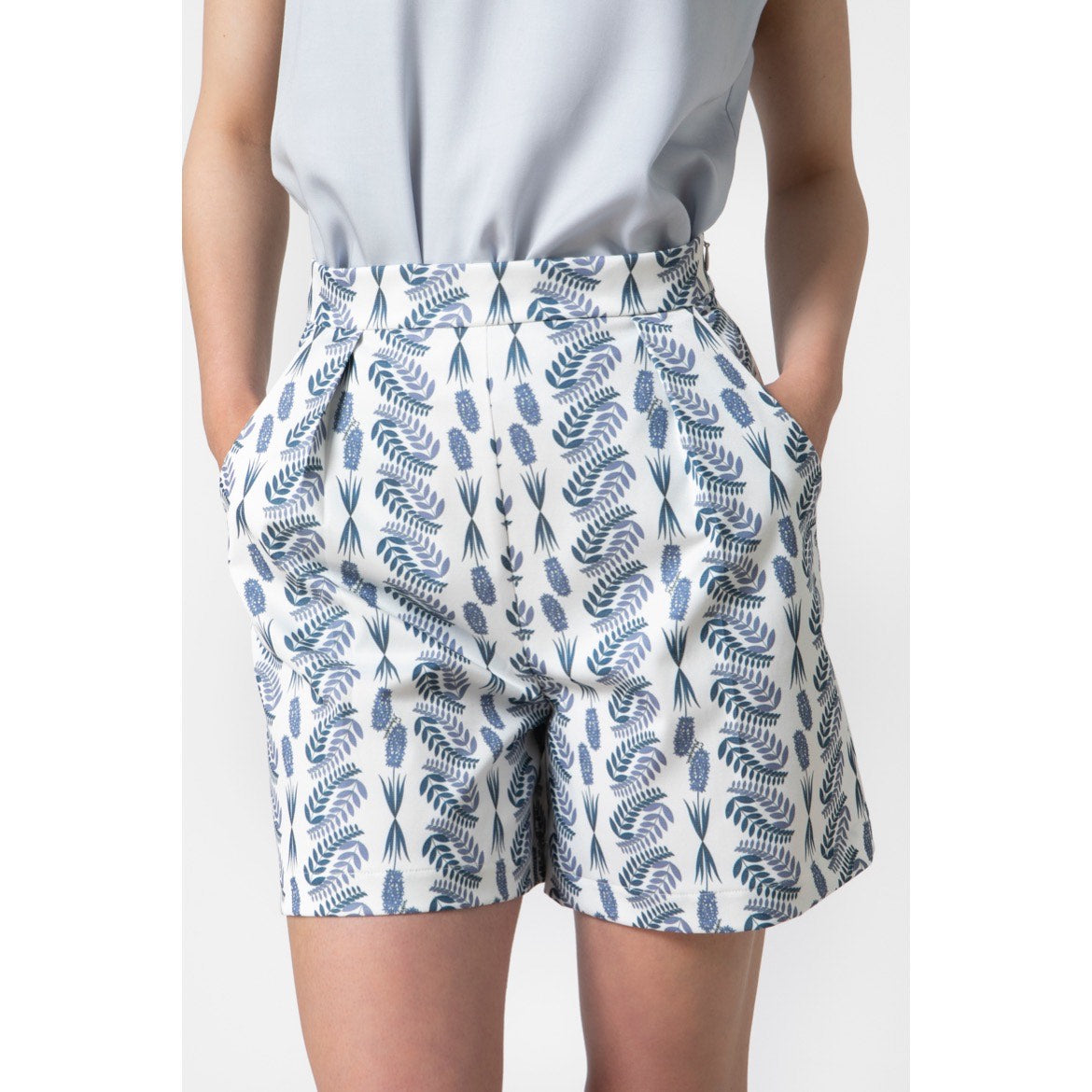 Hyacinth Shorts - Cotton Printed Shorts