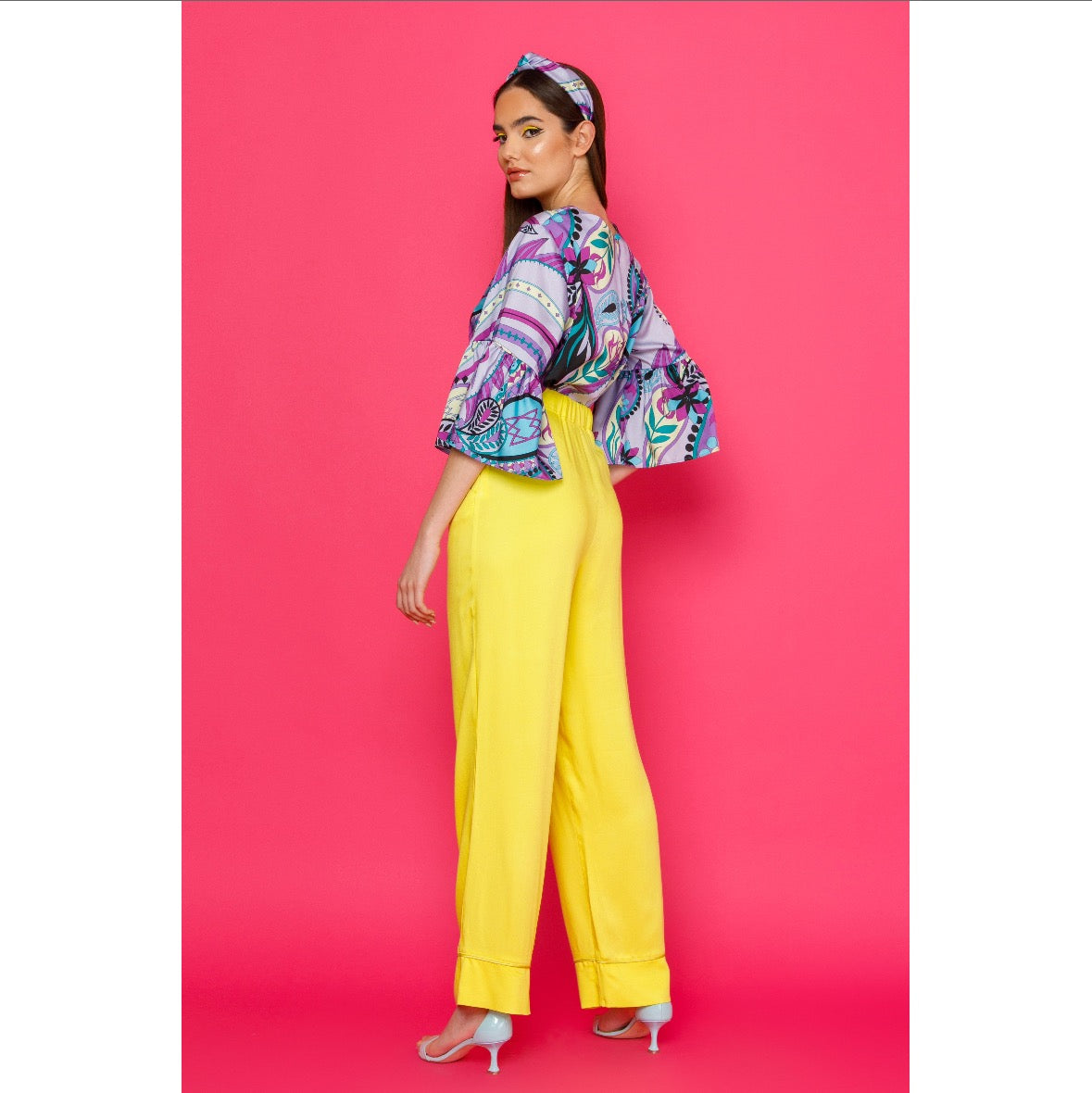 Annabel Top - Printed Top with Bell Sleeves
