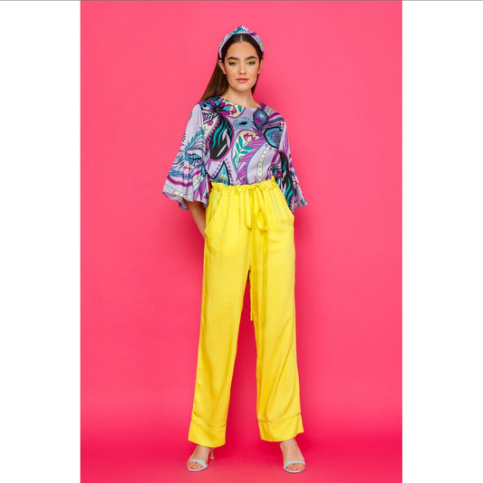 Annabel Top - Printed Top with Bell Sleeves