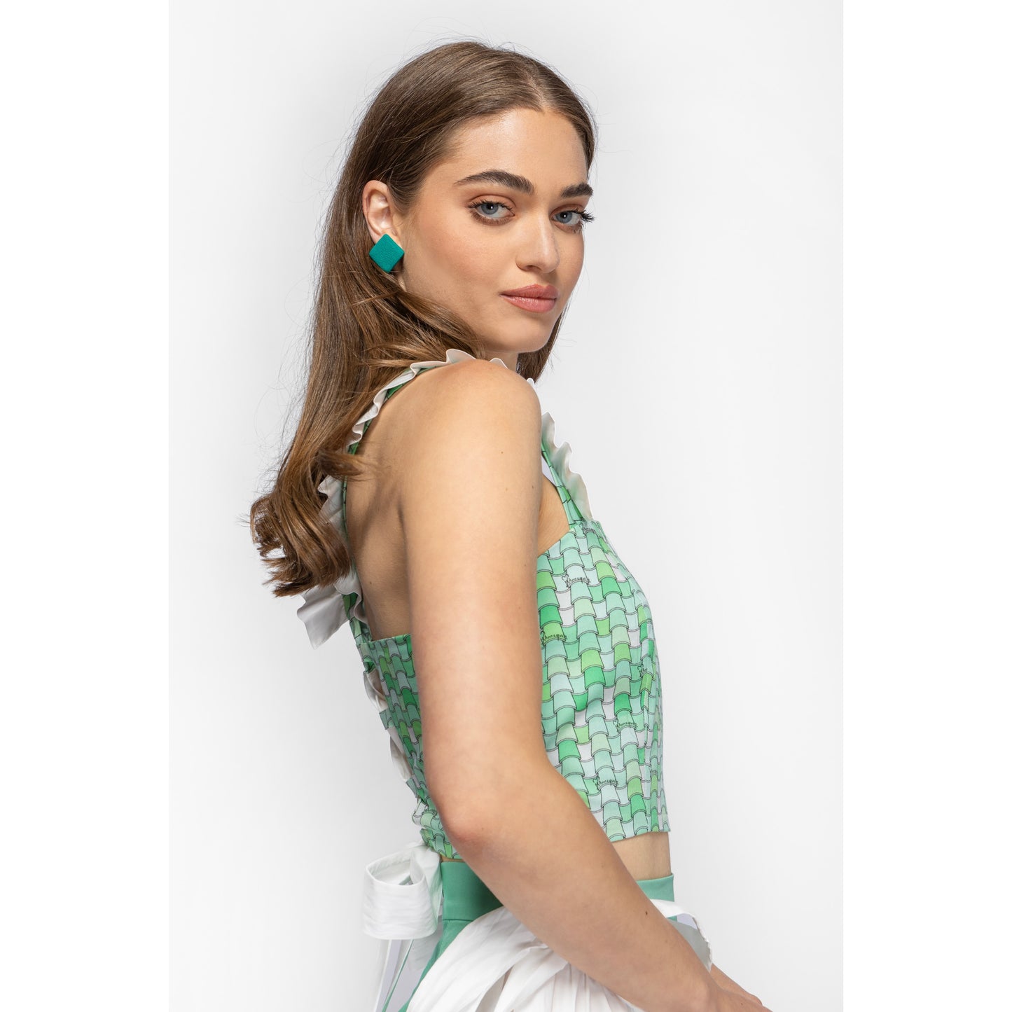 Hoya Top - Printed Cotton Crop Top