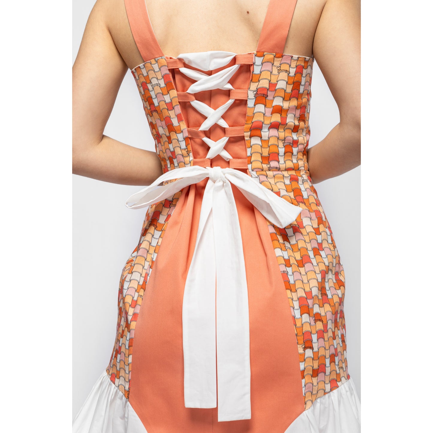 Bloom Dress - Mini Cotton Ruffled Dress with Printed Details