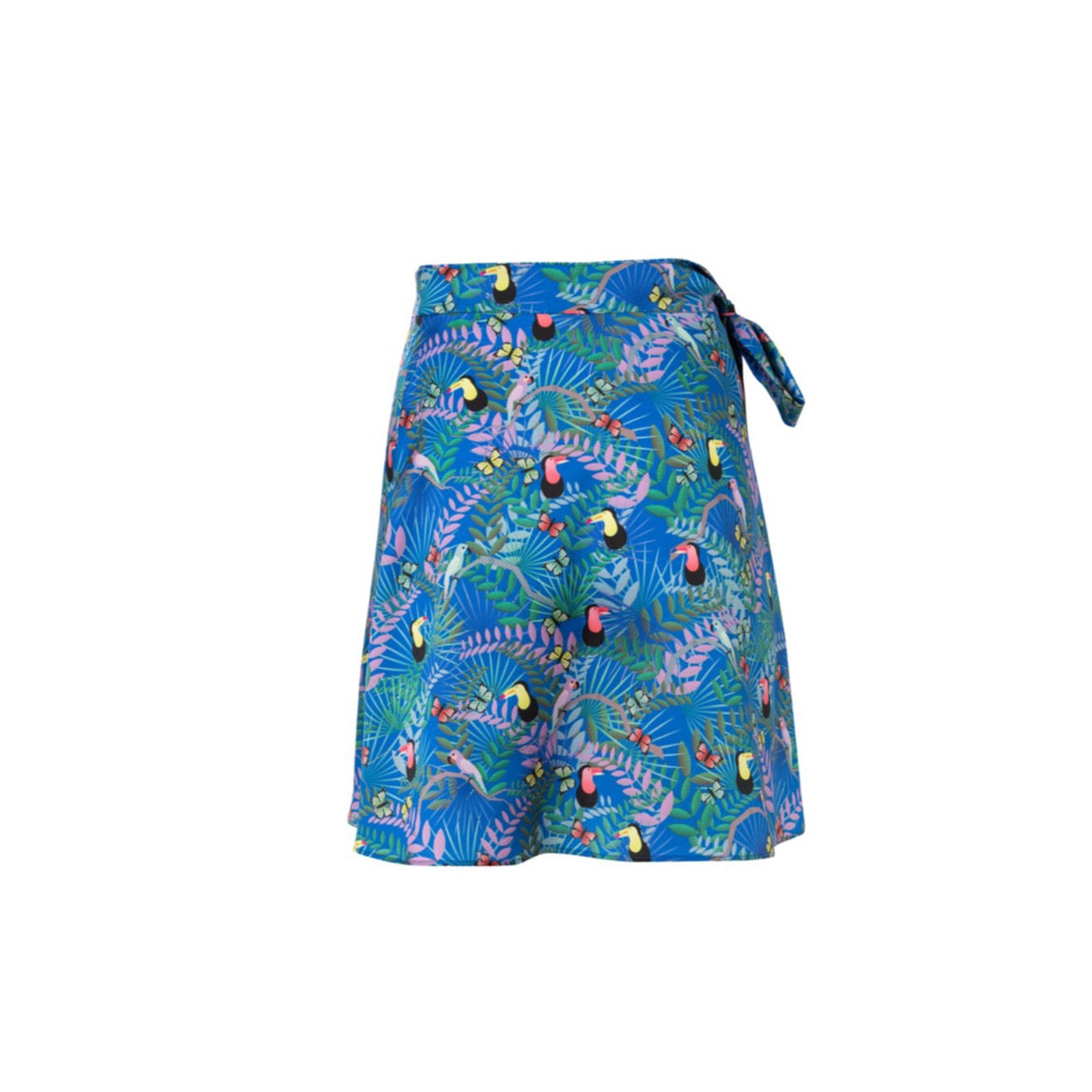 Lilian Skirt - Mini Printed Silky Wrap Skirt
