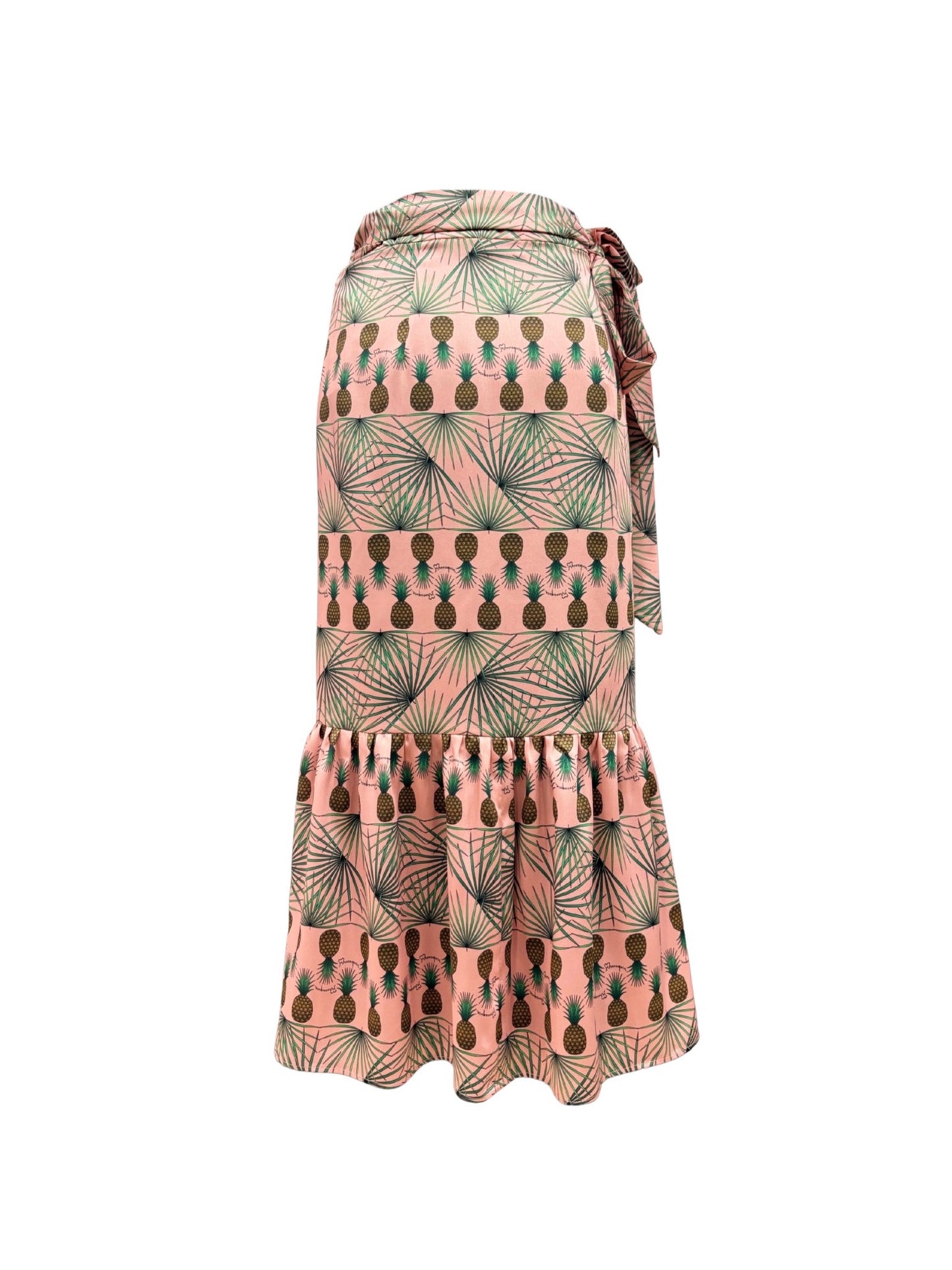 Cheryl Skirt - Maxi Wrap Tiered Printed Skirt
