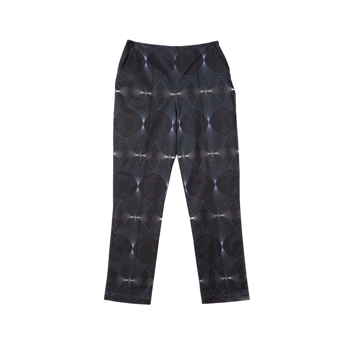Maxine Trousers v.1.2.- Printed Cotton Straight Leg Trousers