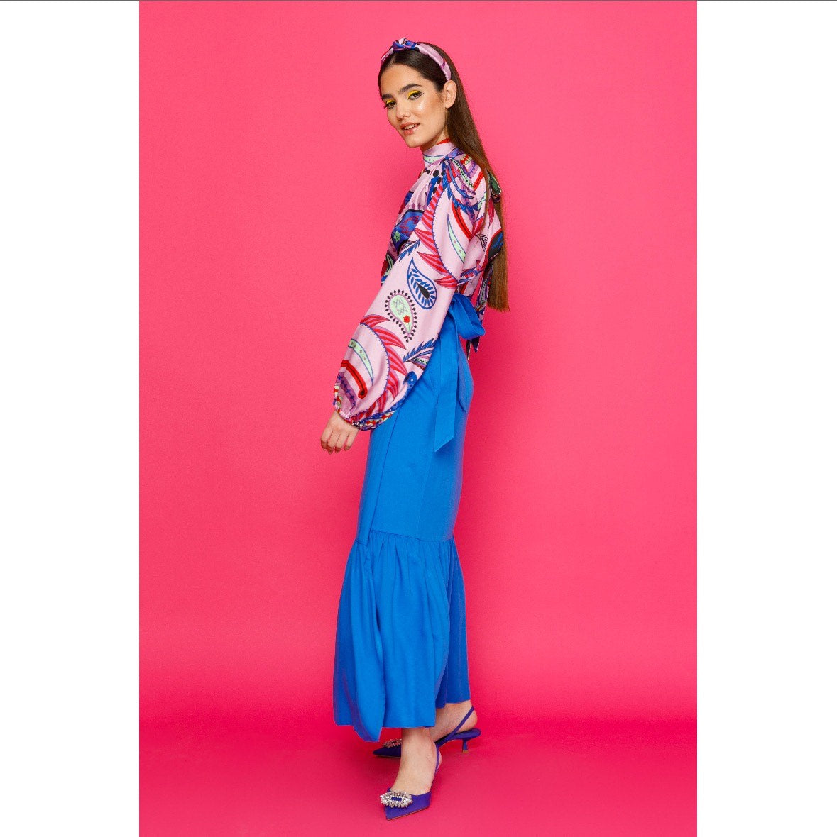 Cheryl Skirt - Maxi Wrap Tiered Skirt