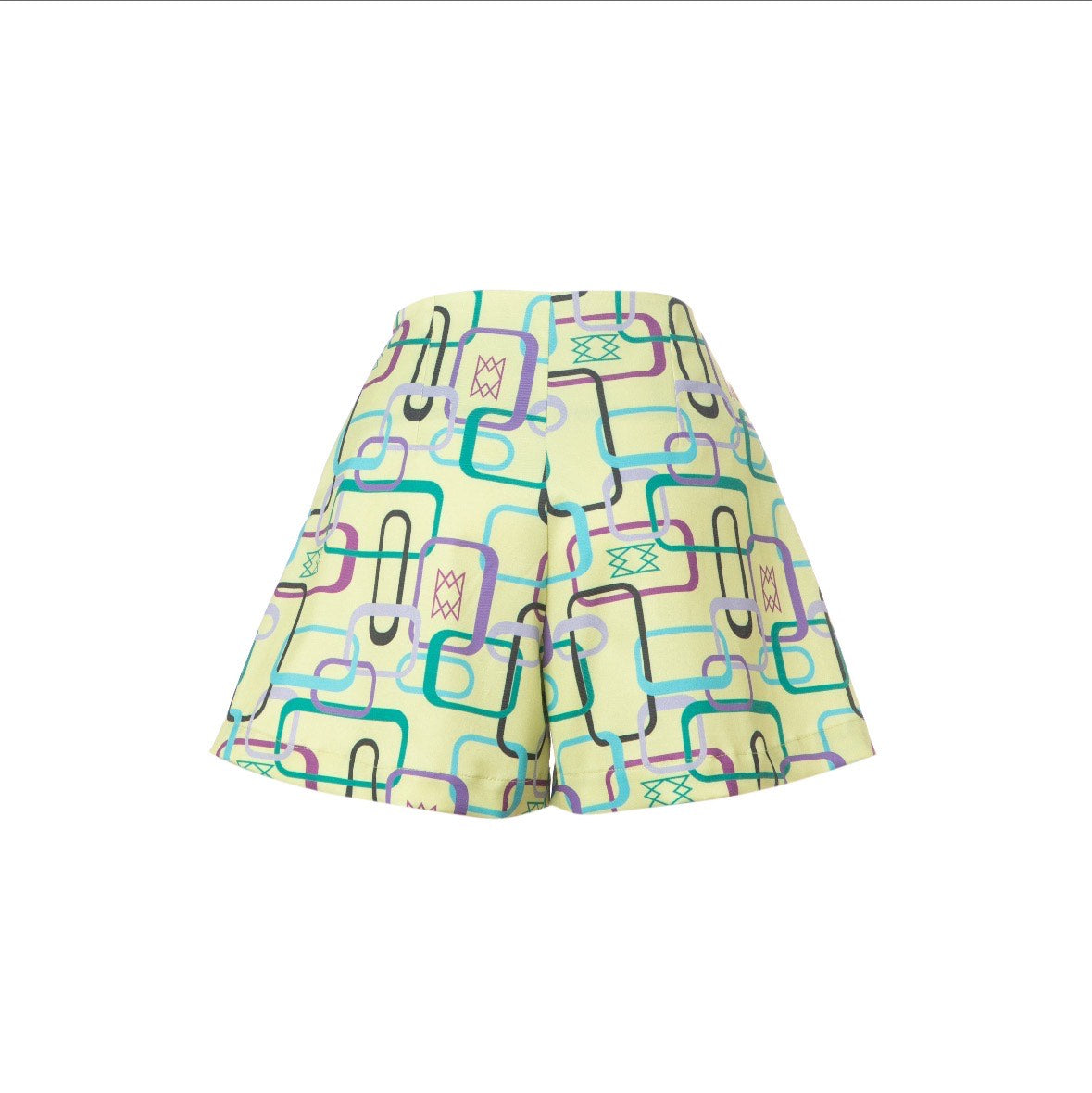 Hazel Shorts v.1.2.- Mini A-line Printed Cotton Shorts