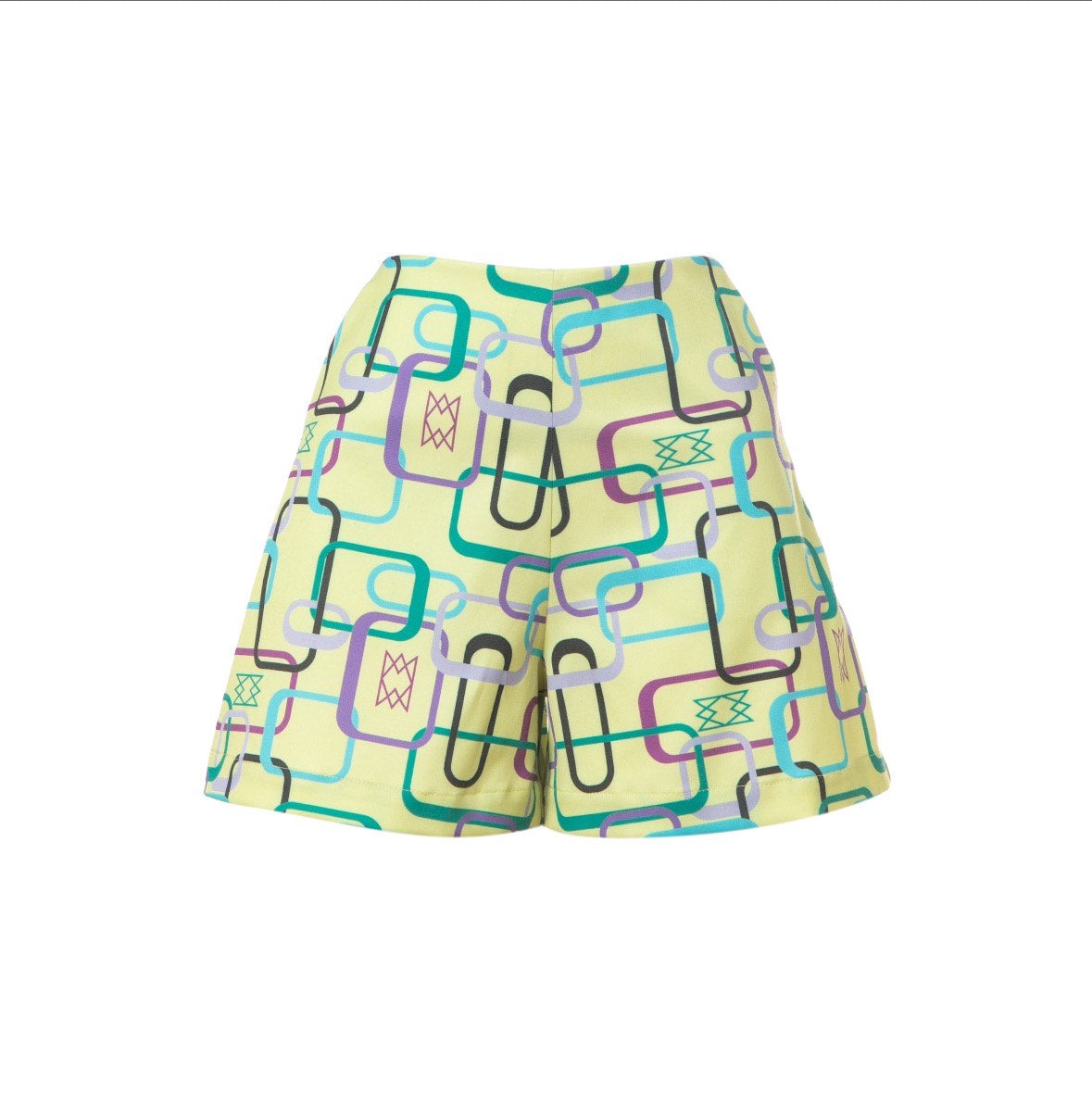 Hazel Shorts v.1.2.- Mini A-line Printed Cotton Shorts