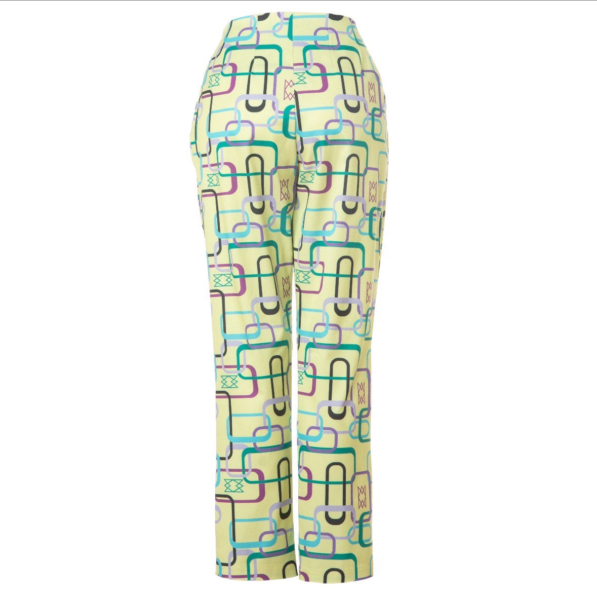 Maxine Trousers v.1.1 - Straight Leg Printed Cotton Trousers