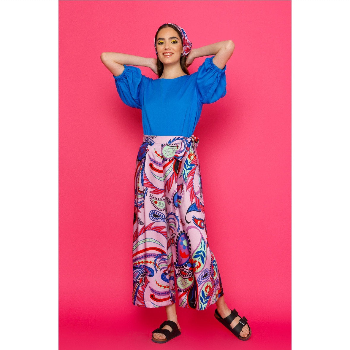 Ellie Top - Puff Sleeved Viscose Top