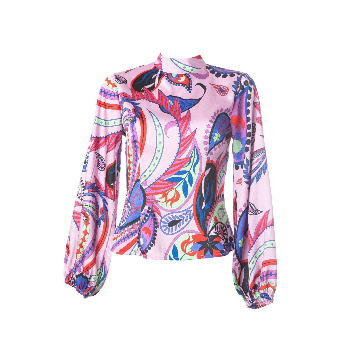 Sonya Blouse - Printed Bow Tie Blouse