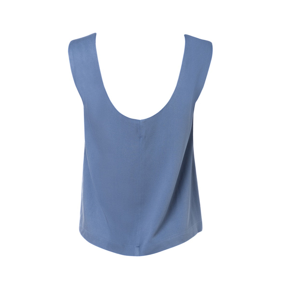Iris Top - Sleeveless Viscose Top with Keyhole Neckline