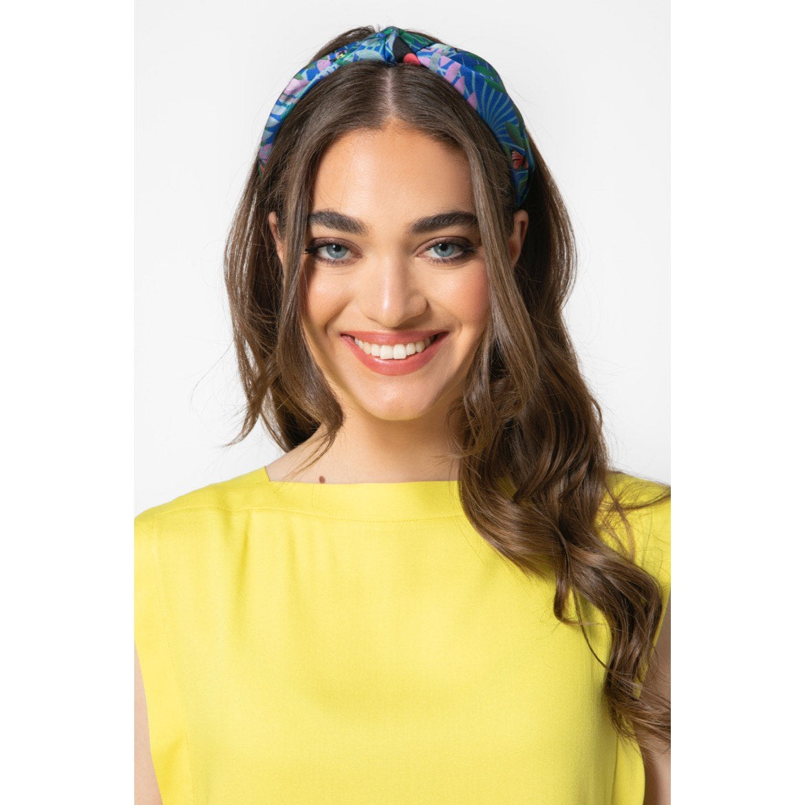 Fauna Blue Silky Headband