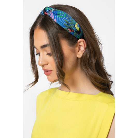 Fauna Blue Silky Headband