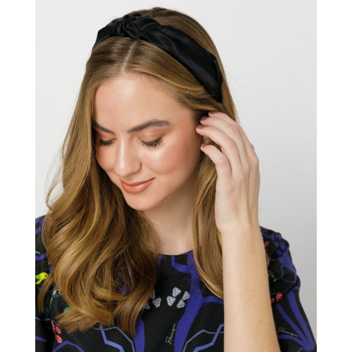 Black Satin Headband