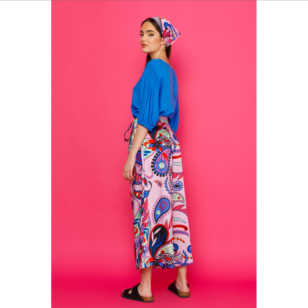 Ellie Top - Puff Sleeved Viscose Top