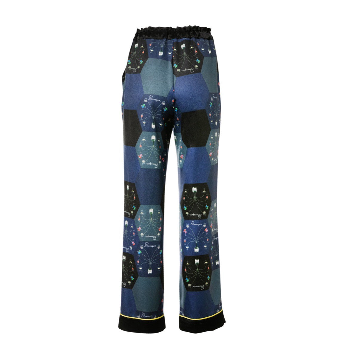 Milly Pants - Loose Fit Printed Trousers with Tie Belt