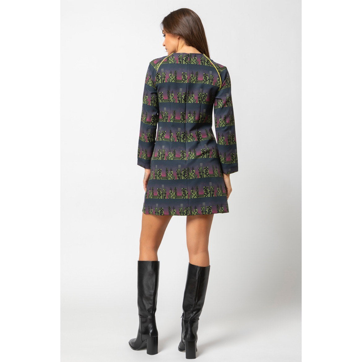 Marta Dress-Mini Printed A-line Dress