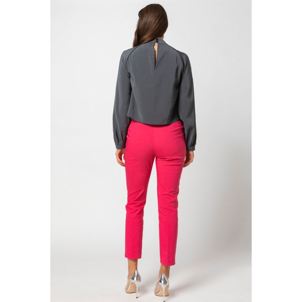 Maxine Trousers-Straight Leg Cotton Trousers