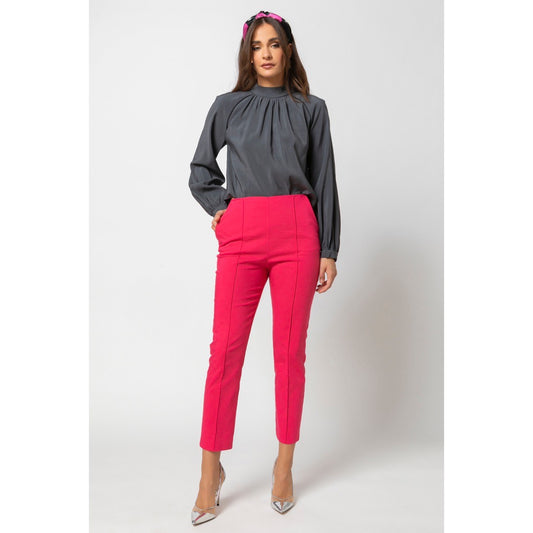 Maxine Trousers-Straight Leg Cotton Trousers
