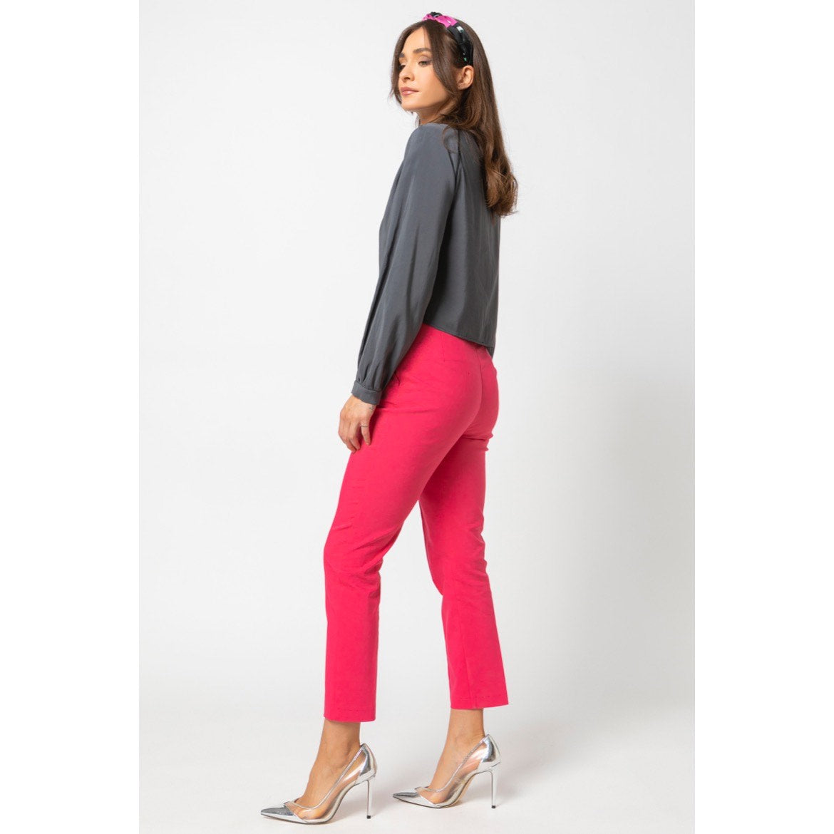 Maxine Trousers-Straight Leg Cotton Trousers