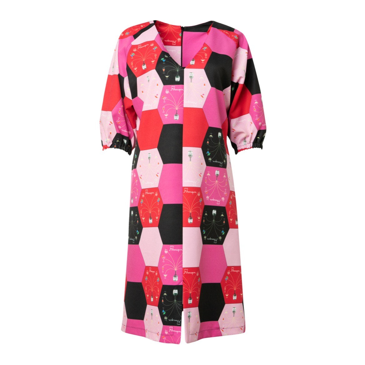Maya Dress-Midi Printed Loose Fit Dress