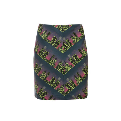 Sadie Skirt-Mini Printed Straight Skirt