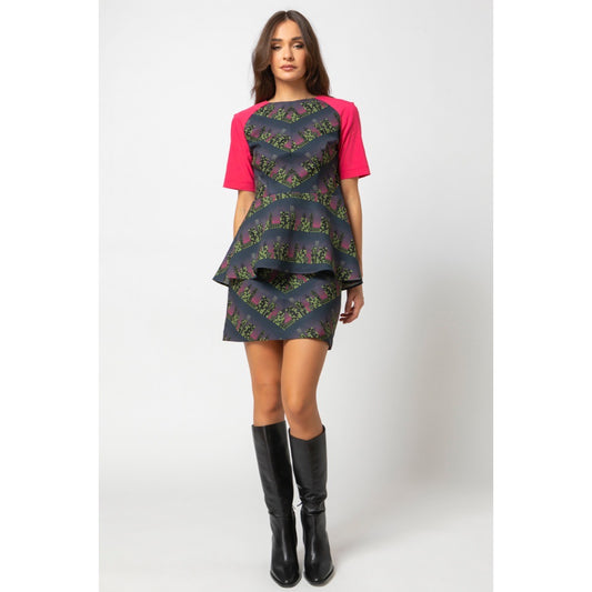 Sadie Skirt-Mini Printed Straight Skirt