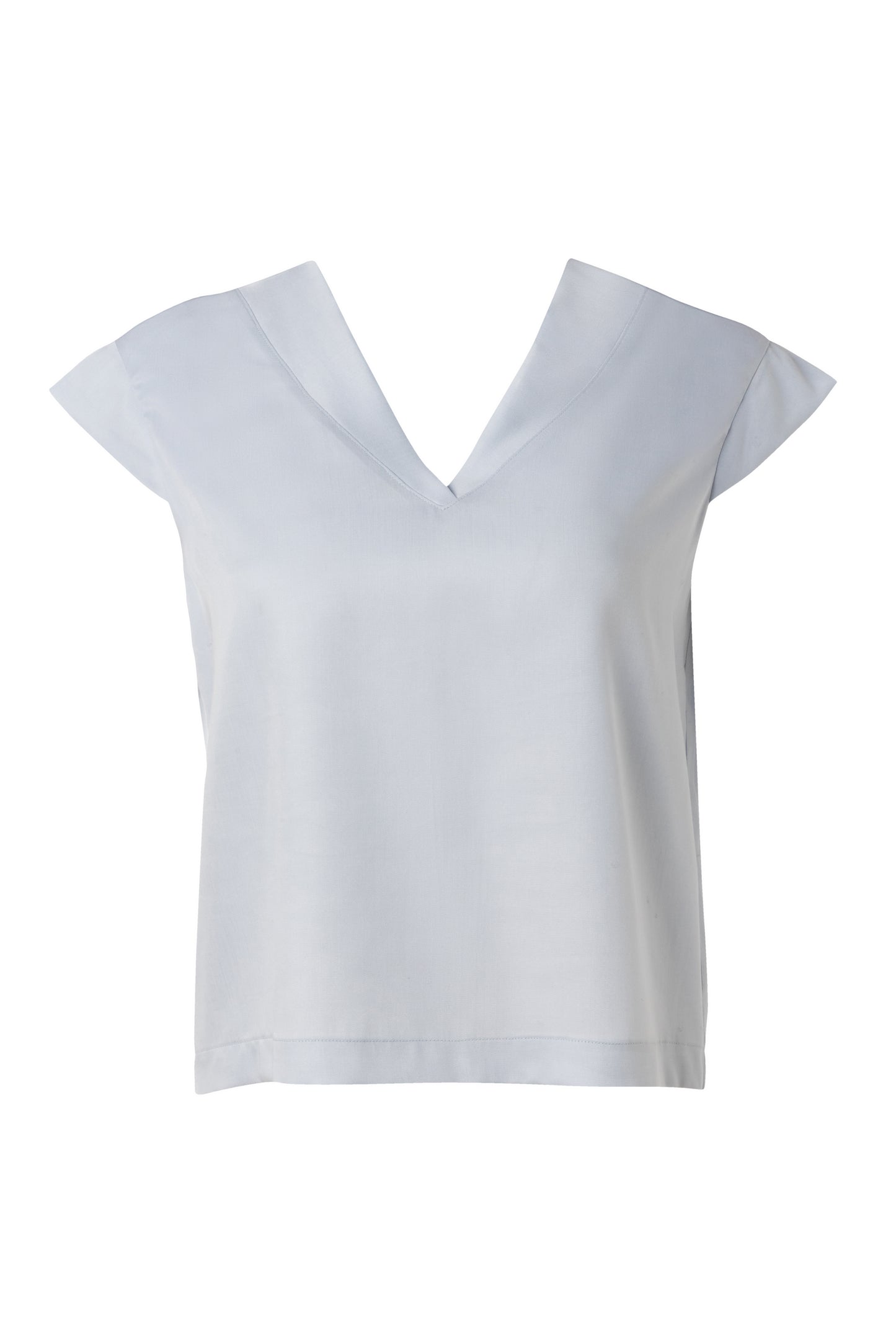 Violet Top-Short Sleeved Tencel Top