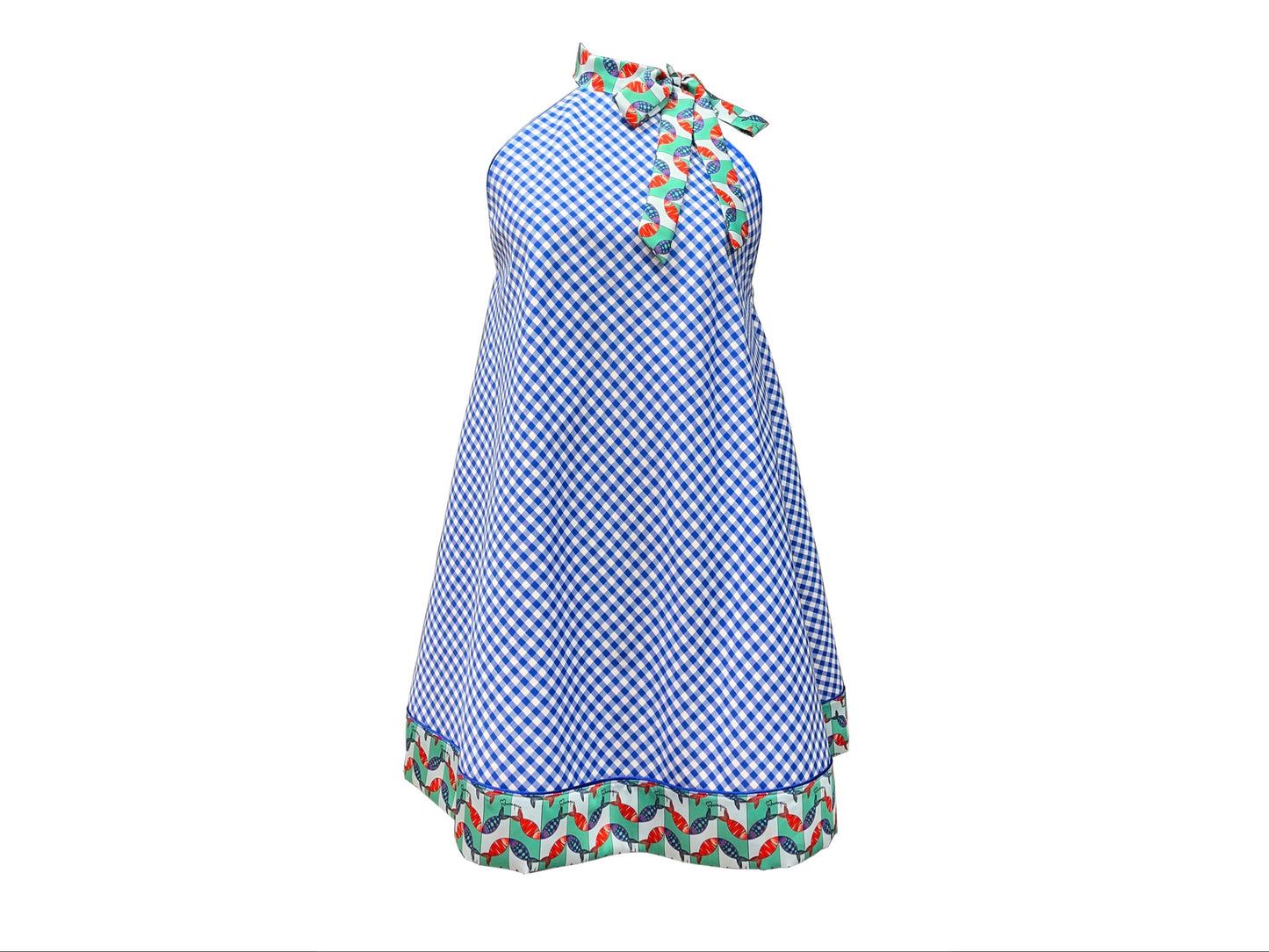 VICHY MINI A-LINE DRESS
