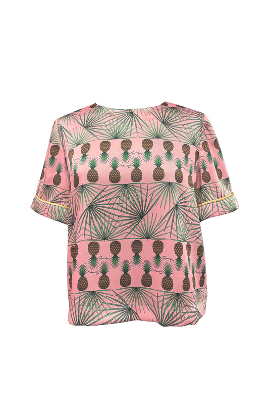 Robin Top v.2.0 - Short Sleeved Silky Printed Top