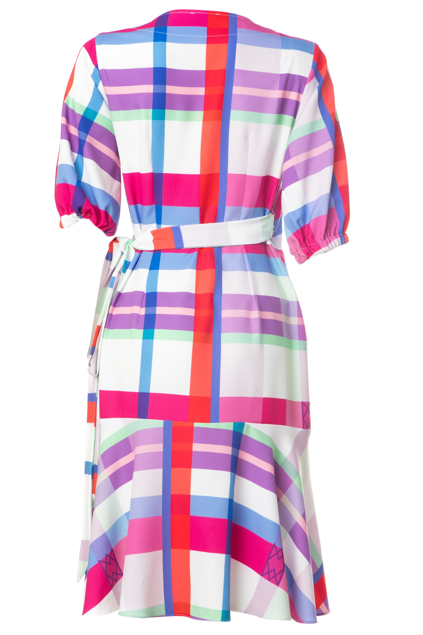 ALYSSA DRESS - MIDI WRAP PRINTED DRESS