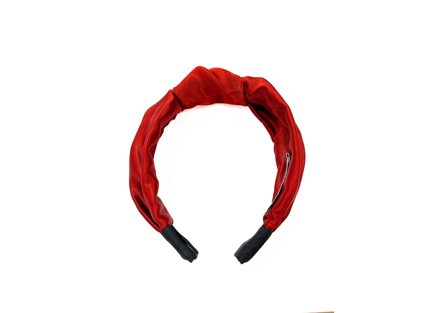 Brick Red Satin Headband