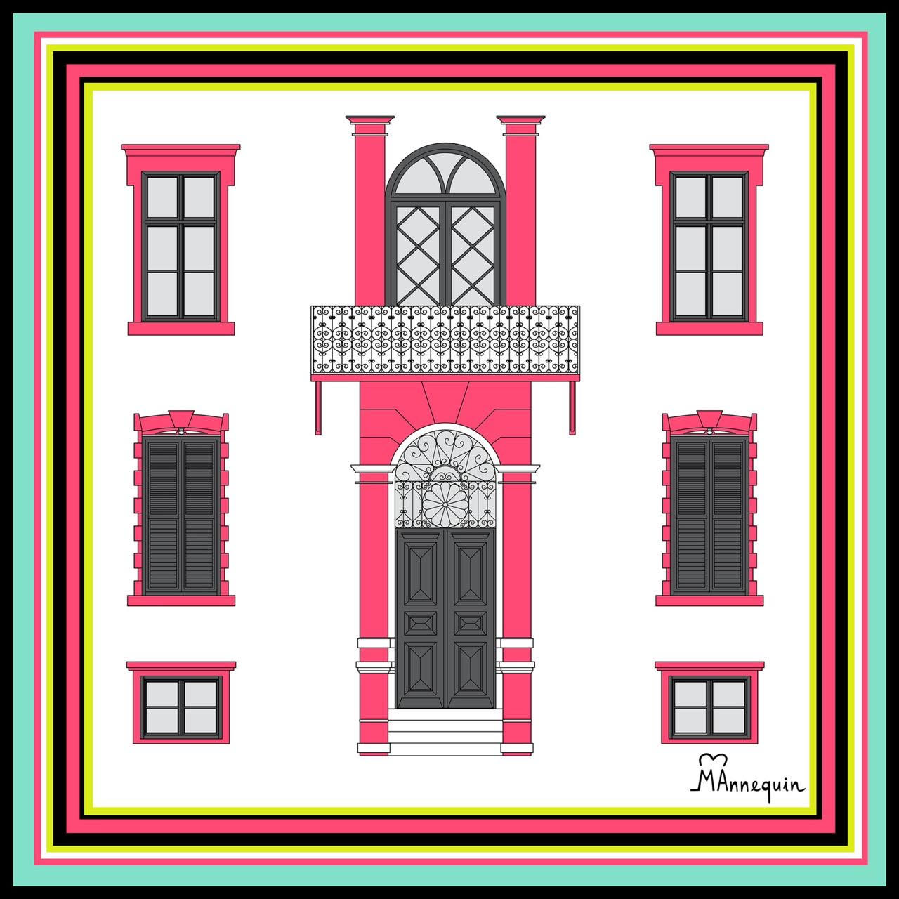 THE LATREMENO SQUARE SILK SCARF