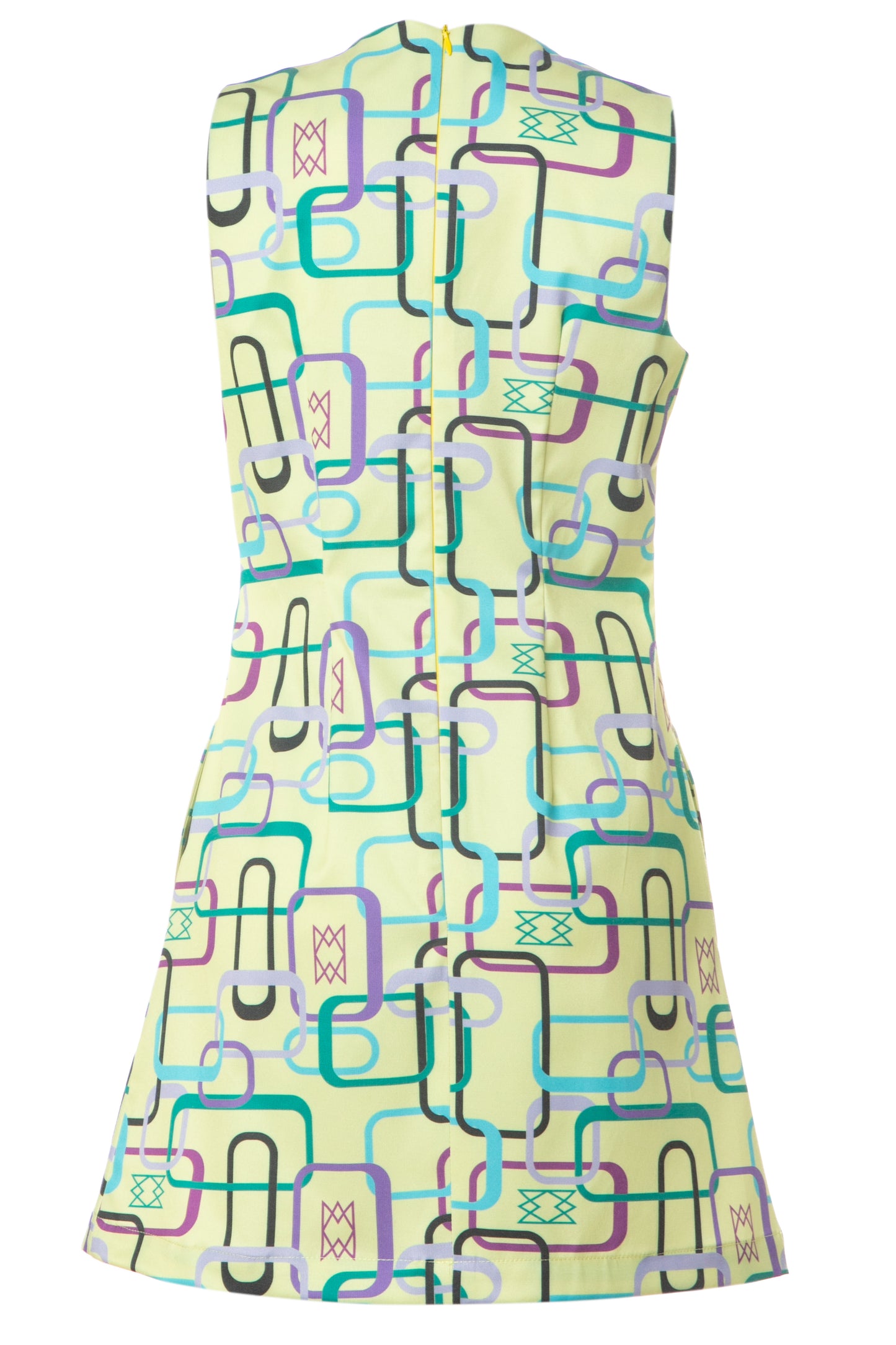 LESLIE DRESS-MINI A-LINE COTTON BLEND DRESS