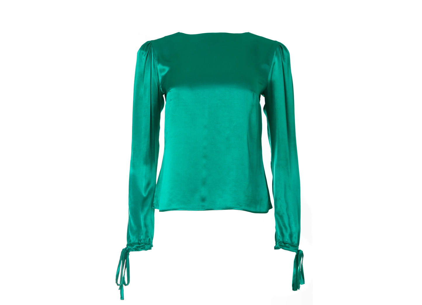 Aurelia Top - Satin Long Sleeved Top