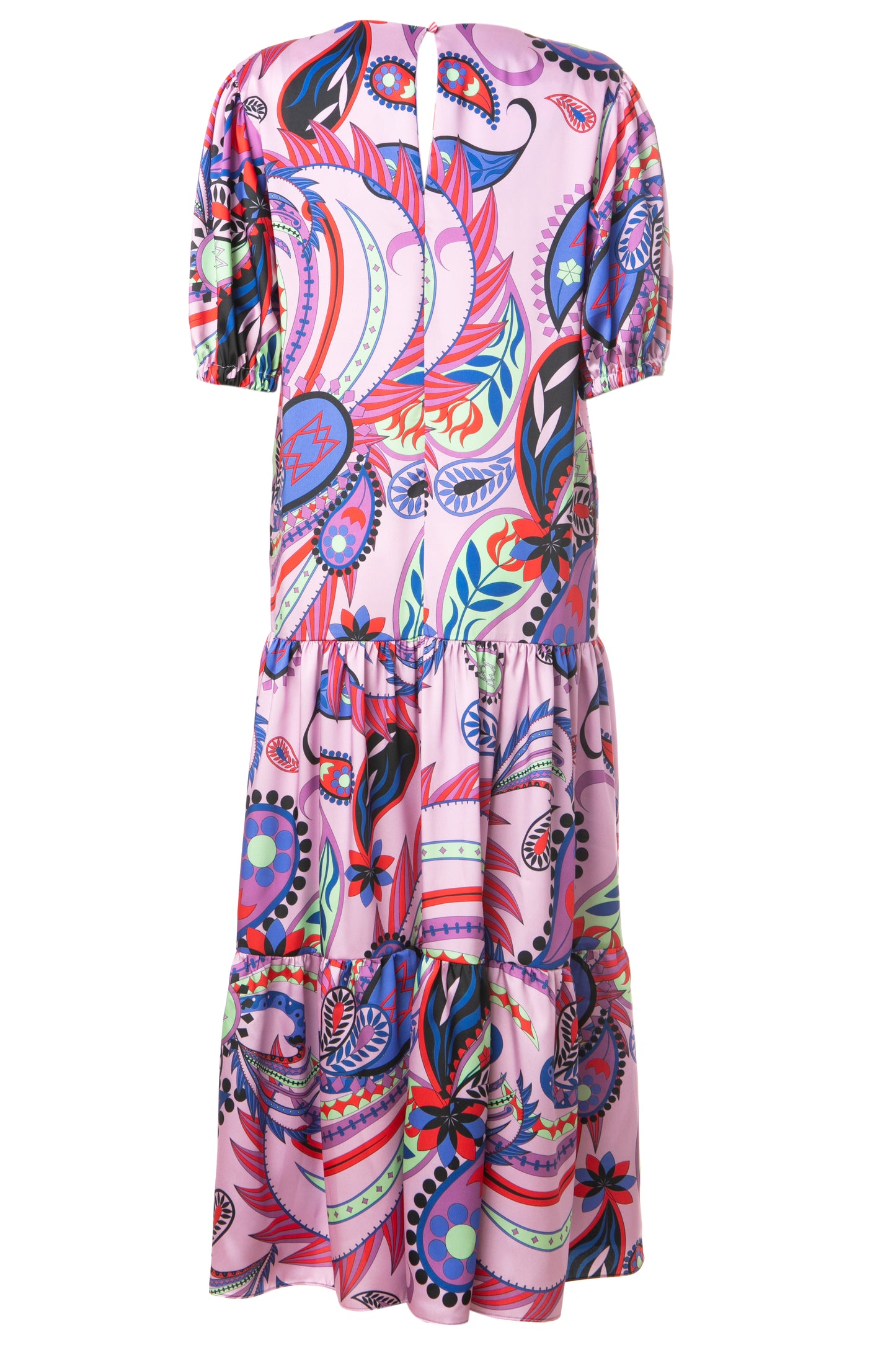 ROMY DRESS - MAXI BOHO PRINTED DRESS WITH TIERED SKIRT