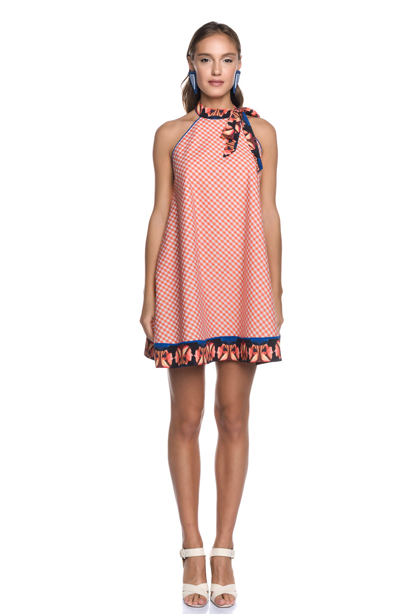 VICHY MINI A-LINE DRESS