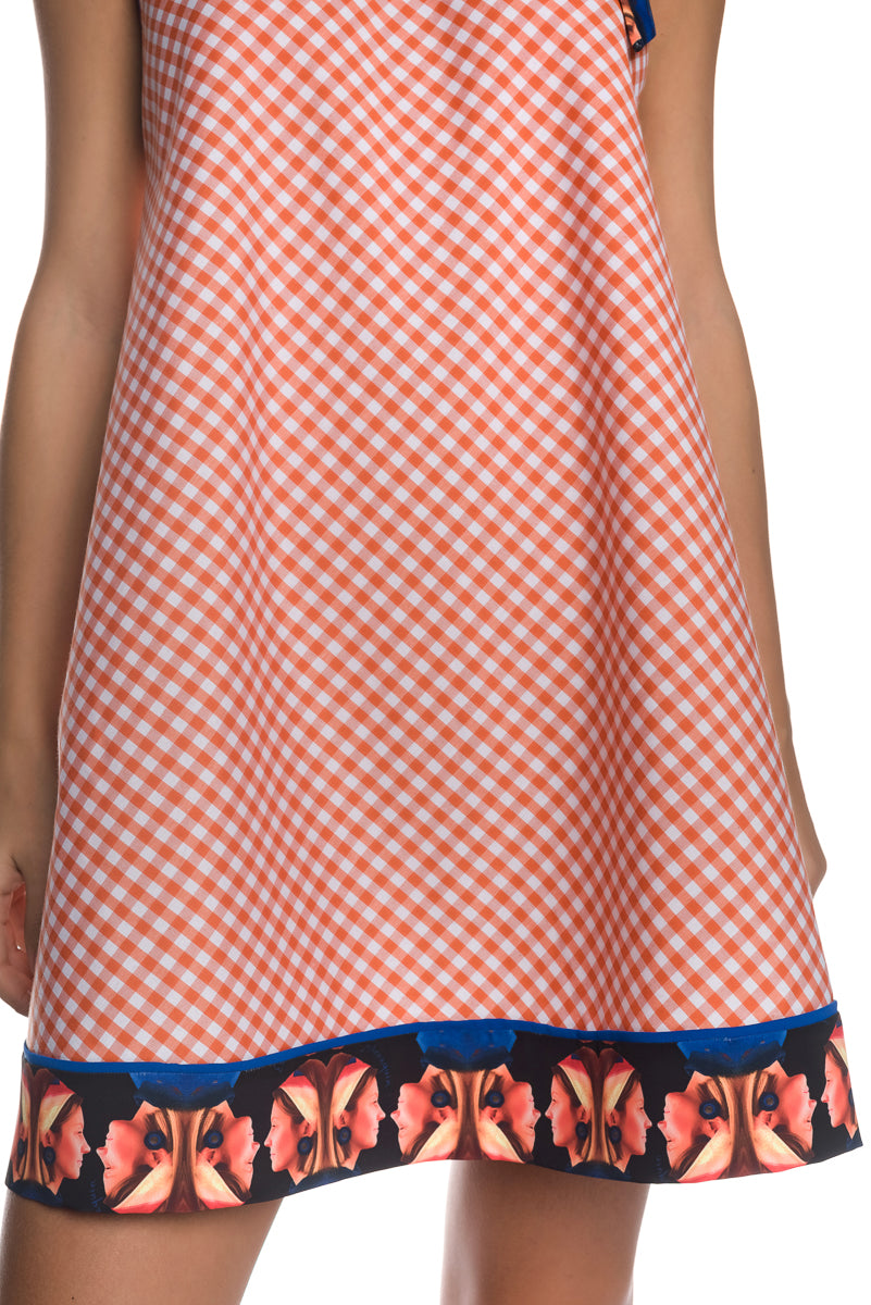 VICHY MINI A-LINE DRESS