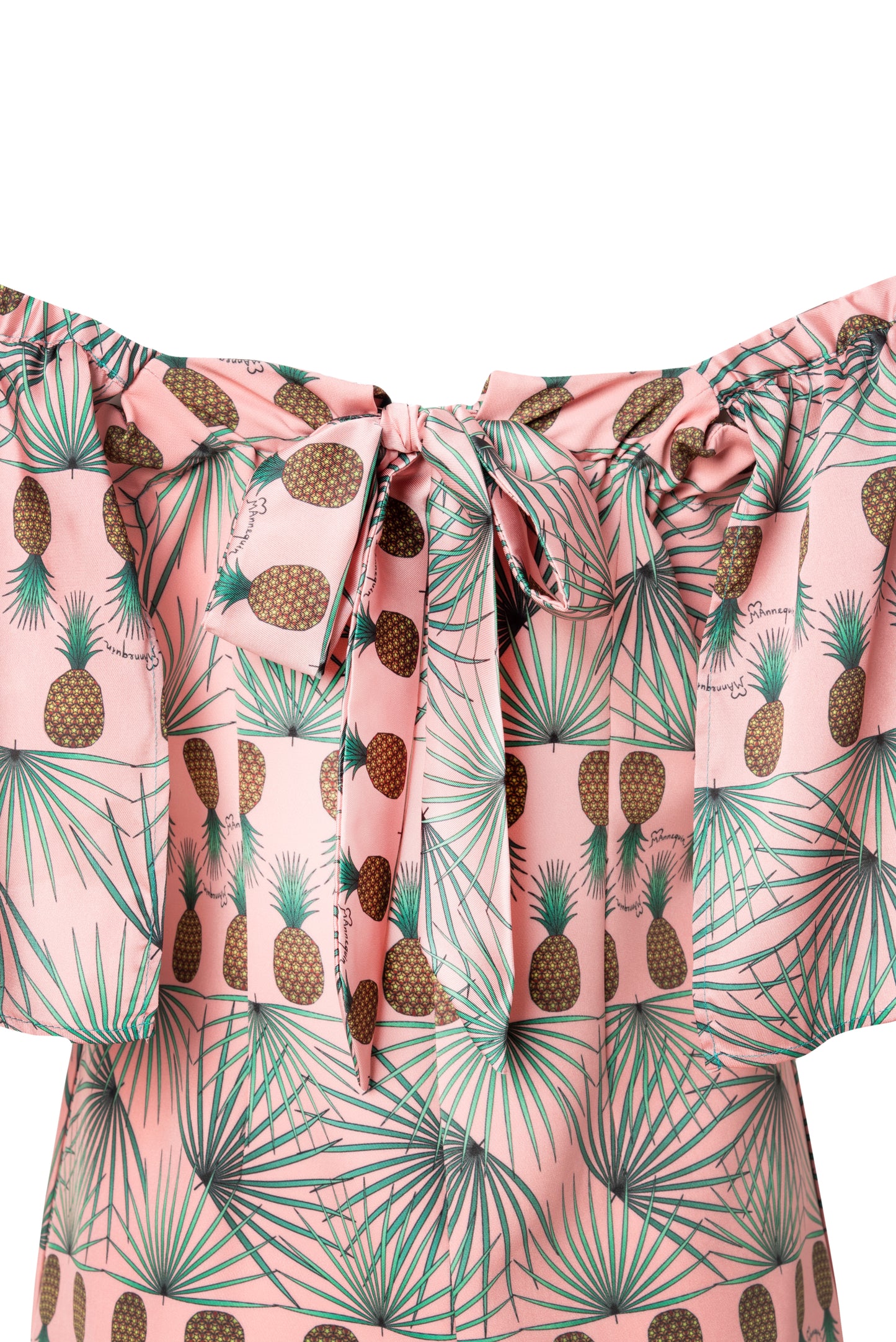 Grace Dress-Mini Printed A-line Dress with Ruffled Sleeves