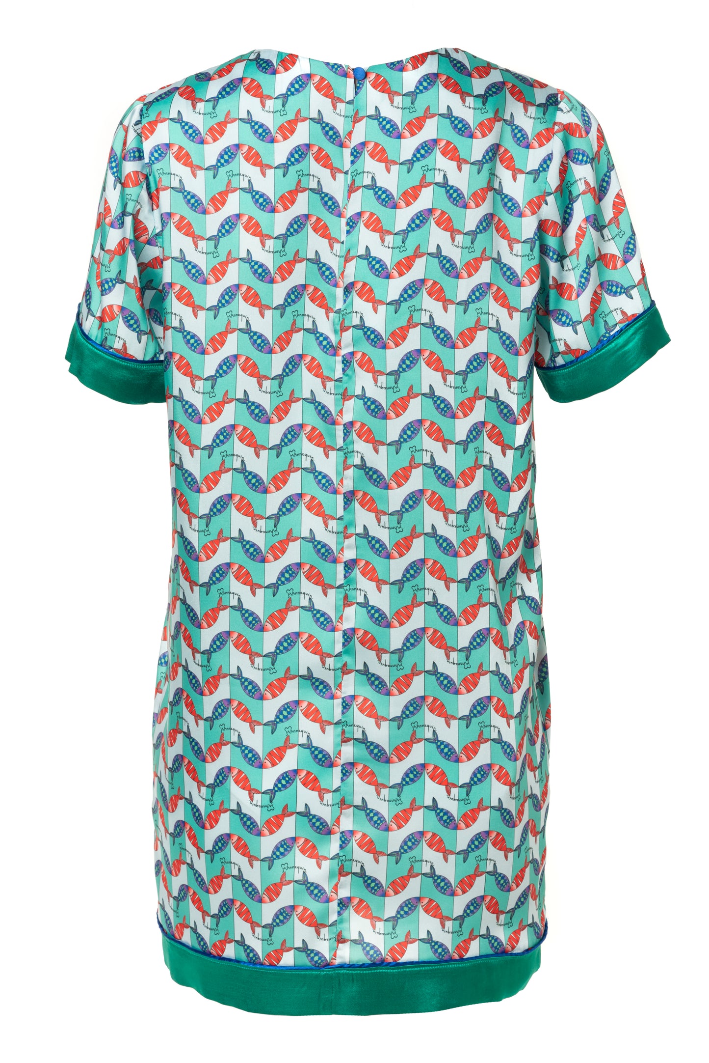 Sheila Dress-Mini Silky Printed T-Shirt Dress