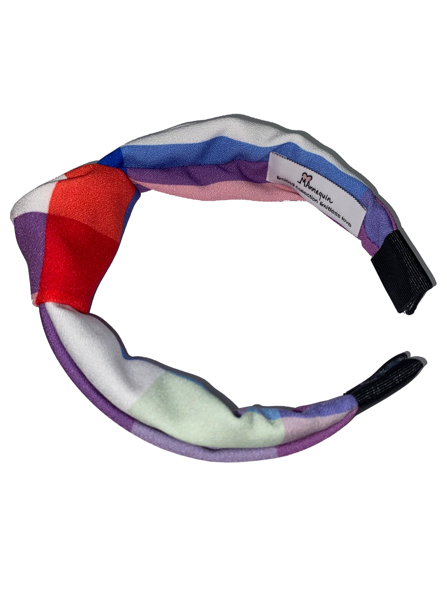 PLAID RED HEADBAND KNOT