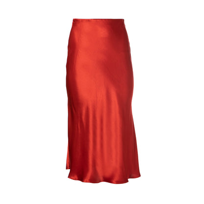 Fiona Skirt - Midi Satin Slip Skirt